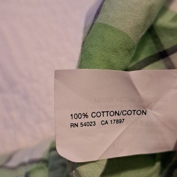 Gap boys size XL or 12 green, white & black plaid shirt, long sleeve, NWT - Picture 7 of 7